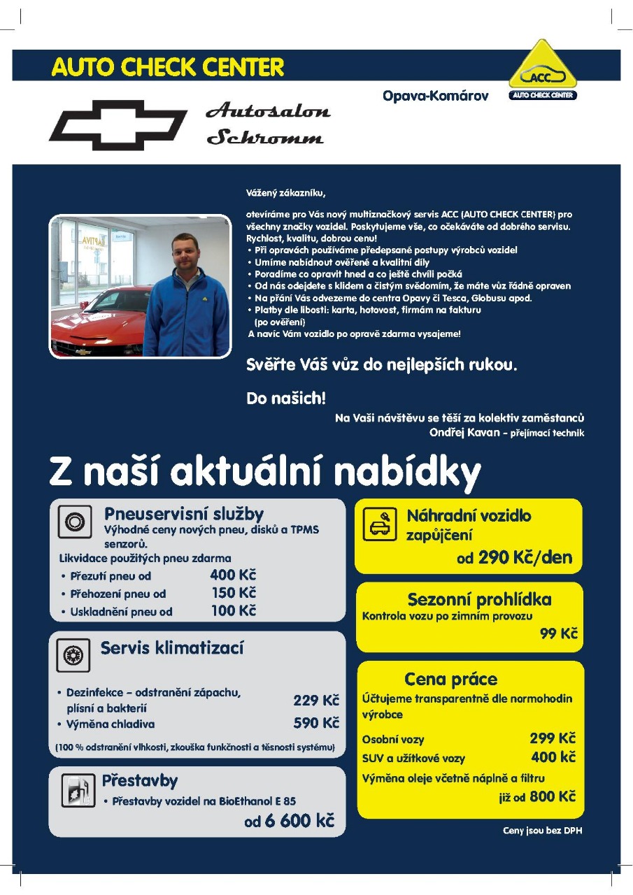 Speciální nabídka našeho servisu